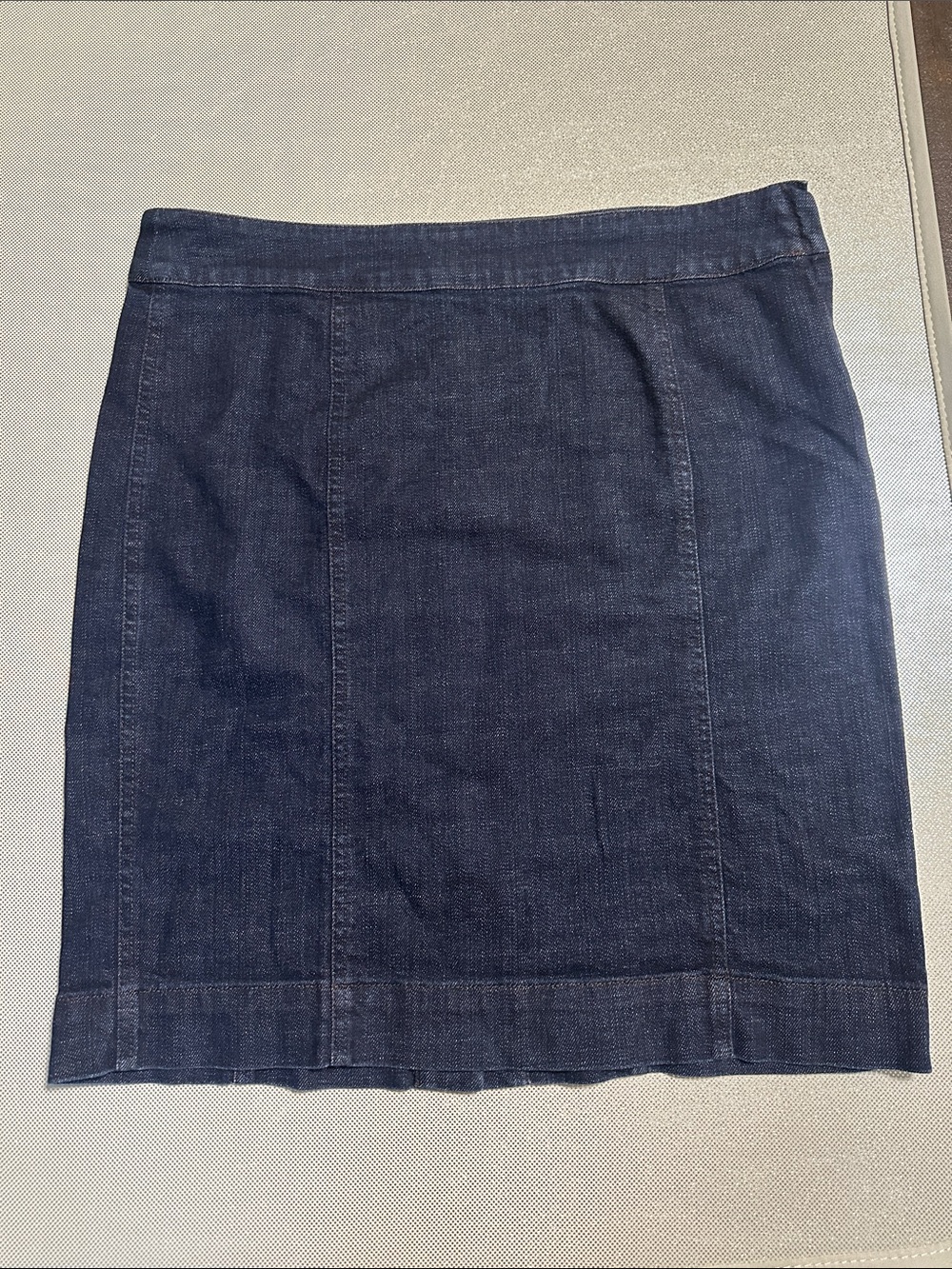 Eileen Fisher Dark Indigo Denim Skirt
